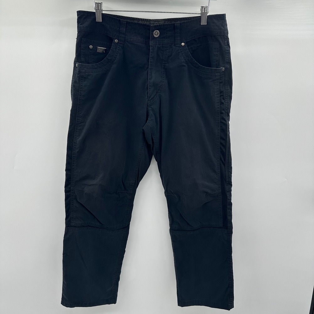 Kuhl Radikl Mens Black Hiking Pants 33x28 Enduro Fabric Stretch Work Trousers